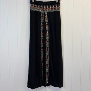 Unbranded Womens Boho Festival Wide Leg Palazzo Pants Size S Embroidered Hippie
